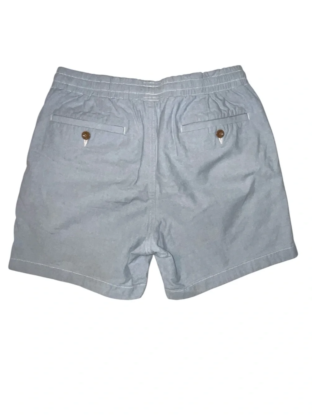 J. Crew Light Blue Shorts Drawstring Waist Side And Back Pockets Size Small